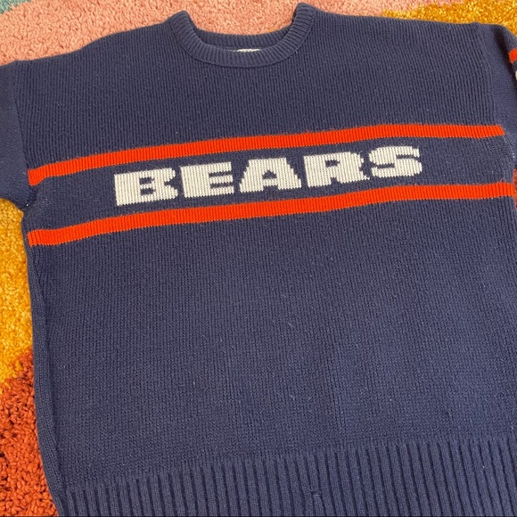 VINTAGE Chicago Bears Sweater NFL Adult Medium |K5 - Picture 3 of 6